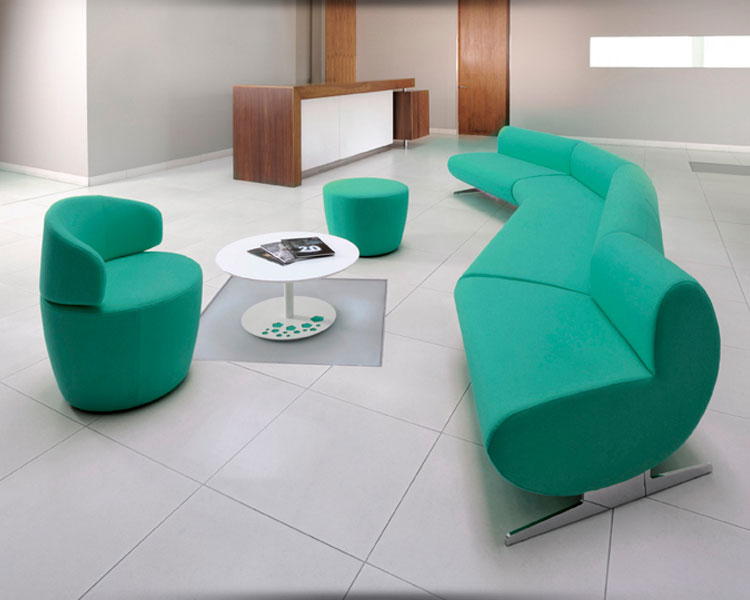 Striking modular seating designs.