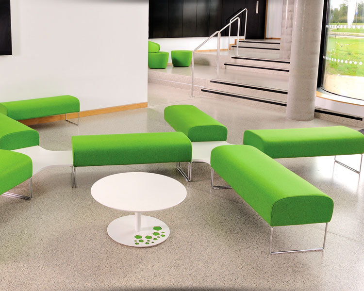 Quirky modular seating design.